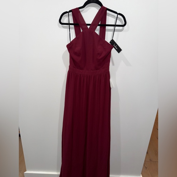 Lulus - Air of Romance Burgundy Maxi Dress - Picture 2 of 12